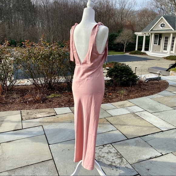 NWT BHLDN Sachin & Babi Hudson Satin Charmeuse Midi Dress in Dusty Rose - Picture 11 of 14